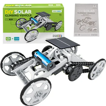 DIY STEM Educational Toys Solar Robot Kit Solar Energy Hybrid Car Model Assembled Kit Science Technology Toy Kids Gift