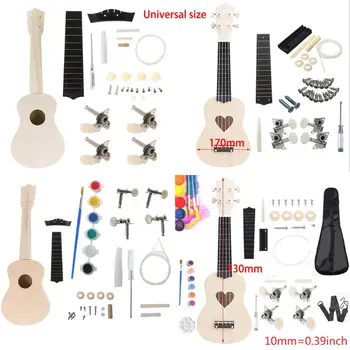 DIY ukulele zrobić własny ukulele Hawaje ukulele zestaw akcesoria do instrumentów muzycznych