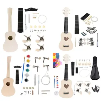 DIY ukulele zrobić własny ukulele Hawaje ukulele zestaw akcesoria do instrumentów muzycznych