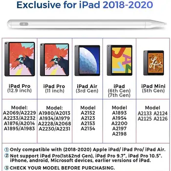 Dla Apple Pencil Ipad Pen 2 1 dla Ipada Pro 11 12.9 2020 2019 Rysik do Ipad AIR 3 MINI 5 7 6 10.5 10.2 7.9 Ipad