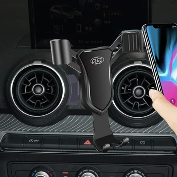 Dla Audi Q2 2018 2019 2020 Auto Car Smart Cell Phone Hand Holder Air Vent Cradle Mount Stand akcesorium dla Iphone Xiaomi Samsung