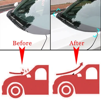 Dla Chevrolet Traverse 2013-2020 Car Seal Strip Windsheed Spoiler Filler Protect Edge Weatherstrip Stripes Sticker Akcesoria