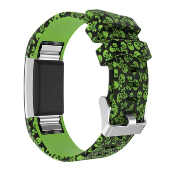 Dla Fitbit Charge 2 new fashion twill printing style pasek silikonowy dla Fitbit Charge2 Smart fashion Watch wymiana akcesoriów