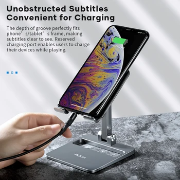Dla iPad Air 4 Case 2020 Tablet Stand Holder ROCK 360 regulowana podstawa na notebook Hands-free, Non-slip 거치대 podstawa