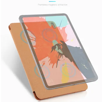 Dla Ipad Pro 11-calowy Tablet Case moda dwustronna Magnetyczna uchwyt Groove Tablet Case Auto Sleep/Wake For Ipad Pro 11 cali 2019