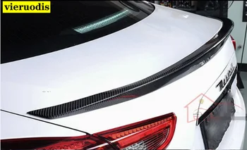 Dla Maserati Ghibli Carbon Fiber tylny spojler tylny bagażnik, błotnik błyszczący czarny Novitec styl dla Ghibli Carbon tylny spoiler - UP