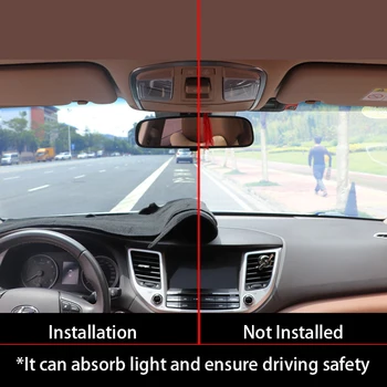 Dla MG GS 2017 2018 2019 kierownica z prawej strony pokrywa deski rozdzielczej samochodowe naklejki osłona przeciwsłoneczna kreska mata dywan akcesoria do wnętrz