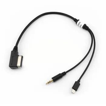 Dla MMI AMI MDI Music Interface kabel ładowarki złącze 3,5 mm AUX adapter kabel do VW Phone 6 5 samochodowy akcesoria