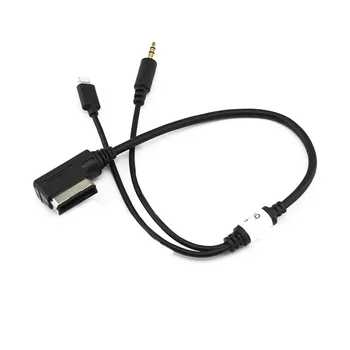 Dla MMI AMI MDI Music Interface kabel ładowarki złącze 3,5 mm AUX adapter kabel do VW Phone 6 5 samochodowy akcesoria