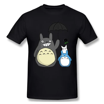 Dla mężczyzn Totoro Family bawełna Totoro 6XL Funny Plus Size modne ubrania damskie i męskie t-shirty