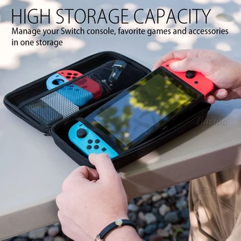 Dla Nintendo Switch Game Accessories Kit Hard Shell Case Etui Do Przechowywania Nintend Switch Joy-Con Pokrywa Ochronna Folia Ekranowa