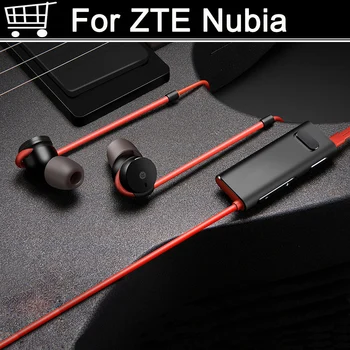 Dla Nubia z17 Z11 z17s mini S In-Ear obsługa słuchawek aptX mikrofon z redukcją szumów obudowa ze stopu aluminium TPE Line dla Nubia z11