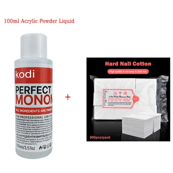 Dla paznokci przezroczysty akryl puder Nails Desgin Gel Polish Kit wysokiej jakości narzędzia 100 ml płyn akrylowy Monomer akrylowy żel