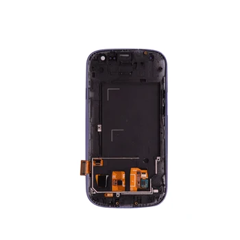 Dla Samsung Galaxy S3 i9300 wyświetlacz LCD ekran dotykowy Digitizer + Home Botton kompletny zespół ramka безеля może być regulowana jasność