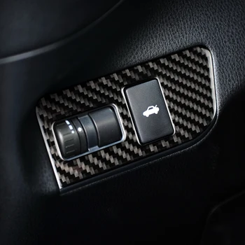 Dla Subaru BRZ Toyota 86 2013-2017 LHD RHD akcesoria samochodowe włókna węglowego tylny przełącznik bagażnika przycisk sterowania samochodowe naklejki i naklejki