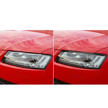 Do Audi A4 A5 przedni reflektor brwi 2009-2016 akcesoria samochodowe karboksylowe reflektory brwi, powieki naklejki do stylizacji samochodów