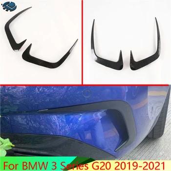 Do BMW 3 serii G20 2019-2021 akcesoria samochodowe Styl włókna węglowego przeciwmgłowa wykończenie oprawy