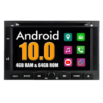 Do Peugeot 3008 5008 Partner Berlingo Android 10 Radio samochodowy odtwarzacz DVD, radio stereo nawigacja GPS system multimedialny