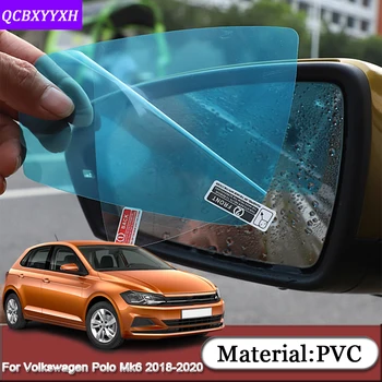 Do Volkswagen Polo Mk6 AW Virtus Sedan 2018-2020 Car Anti Fog Car Window Clear Film Car kamera wsteczna Mirror Film Wodoodporny Sticker