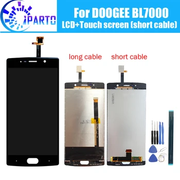 Doogee BL7000 wyświetlacz LCD+ekran dotykowy oryginalny LCD digitizer wymiana panelu szklanego dla Doogee BL7000( krótki kabel )+narzędzie