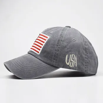Dorosły klasyczny amerykański flaga umyć stary list amerykański parasol czapka z daszkiem damska czapka park otwarty popularny kapelusz unisex
