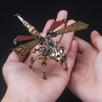Dorosły metal owady Ważki Osa ogień Mucha puzzle model 3D zestaw DIY mechaniczna montaż model Budowlane zestawy rękodzieło prezent