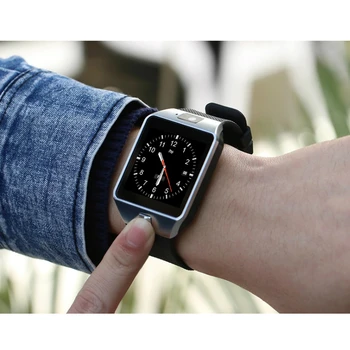 Dotykowy ekran cyfrowy smart-zegarek DZ09 Q18 z aparatem Bluetooth zegarek karta SIM Smartwatch for Ios telefonów z systemem Android wsparcie