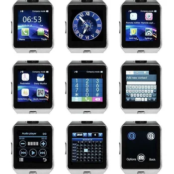 Dotykowy ekran cyfrowy smart-zegarek DZ09 Q18 z aparatem Bluetooth zegarek karta SIM Smartwatch for Ios telefonów z systemem Android wsparcie