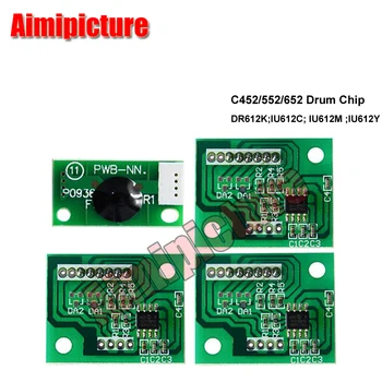 DR612 IU612 Drum Unit Chip C452 C552 C652 dla Konica Minolta bizhub image unit chip DR-612 IU612 drum chip BK C M Y reset chip