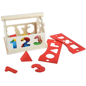 Drewniane Zabawki Dla Dzieci Zabawki Dom Montaż Bloków Pokój Dzieci Budynek Edukacyjna Szkolenia Inteligentna Forma Sortownik Matematyczne Zabawki