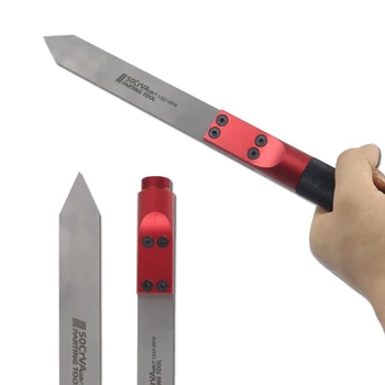 Drewniany obrotowy tokarka narzędzie nóż drewniany dzielenia narzędzie tokarka przecinak 65Mn stalowe ostrze ręczny nóż tokarki do obróbki drewna narzędzia