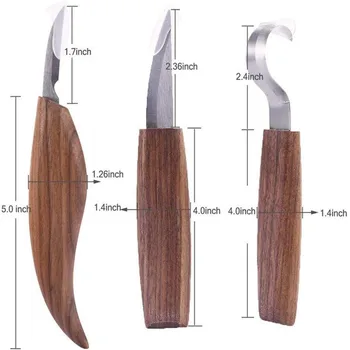 Drillpro 1/3/5szt rzeźba w drewnie nóż przecinak drzewny tnące narzędzia ręczne zestaw peeling rzeźba w drewnie rzeźby łyżka zewnętrzny palnik