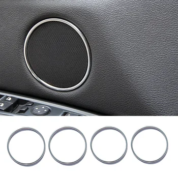 Drzwi audio głośnik dźwięk klaksonu dekoracja wykończenie pierścień naklejka ABS Chrom dla BMW X5 f15 X6 f16-2018 akcesoria do stylizacji samochodów