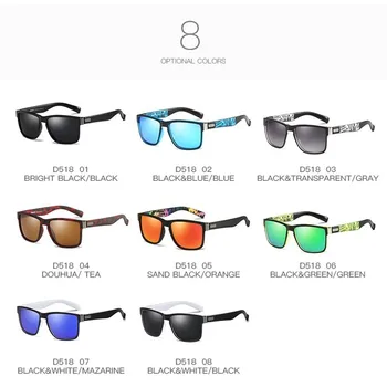 DUBERY spolaryzowane okulary dla mężczyzn kobiet nowa moda kwadrat jazdy vintage okulary Sportowe retro lustro luksusowej marki UV400