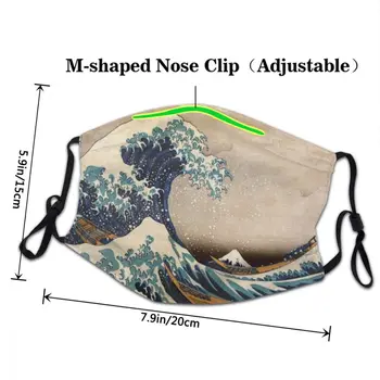 Duża fala od Kanagawa jednorazowe dla dorosłych unisex usta Maska przeciw kurzu haze Maska ochronna pokrywa maski usta-муфель