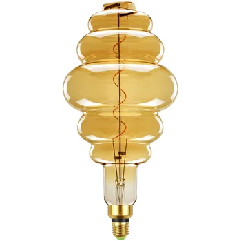 Duża lampa led Dimmable Edison Bulb E27 Soft LED Filament Vintage Led lamp Big Beehive Decor Bulb 4W 220V light Bulb Super Warm