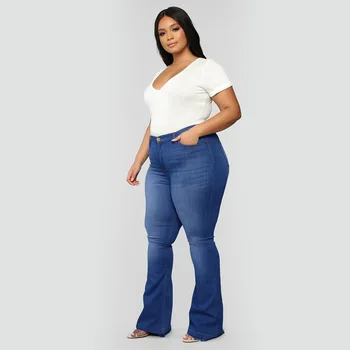 Duży rozmiar dżinsy dla kobiet duży tyłek temat jeansowe spodnie plus size szerokie spodnie złożone spalony jeans baggy grube matki dżinsy z wysokim stanem