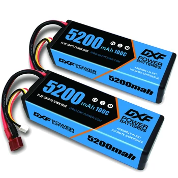 DXF bateria Lipo 2S 3S 4S 7.4 V 11.1 V 14.8 V 5200Mah 6750Mah 6500Mah 50C 100C 200C do Rc 1/8 1/10 buggy samochód Samochód terenowy dron