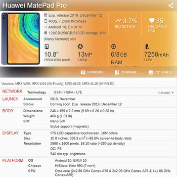 Dysk PC + soft TPU dwuwarstwowy odporna na wstrząsy obudowa tabletu etui do Huawei MatePad Pro 10,8-calowy tablet Case +film Pen