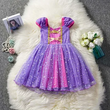 Dzieci Kid dress dziewczyna gwiazda print Księżniczka netto przędzy PerformanceTutu sukienka odzież Stroje dla dziewczyn disfraz princesa #P20