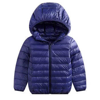Dziecięca kurtka kurtki dla chłopców i dziewcząt jesienne ciepłe puchowa płaszcz z kapturem teenage parku dziecięca kurtka zimowa rozmiar 1-15 lat