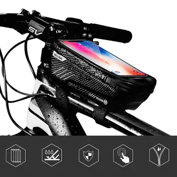 Dziki człowiek rower górski torba wodoodporna MTB pokrowiec na telefon komórkowy z przodu rurka torby jazda na Rowerze jazda na torby kosze akcesoria do rowerów