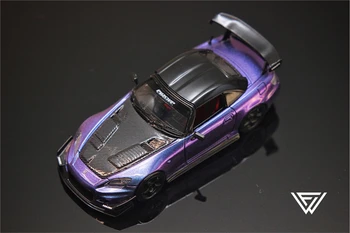 Dziki Ogień 1:64 Honda S2000 Voltex żywicy Kameleon fioletowy model samochodu