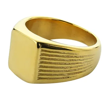 EdgLifU męskie srebrny pierścień grupa proste, geometryczne pierścienie czarne wykończenie ze stali nierdzewnej dobre polerowane pierścień biżuteria dla mężczyzn prezent