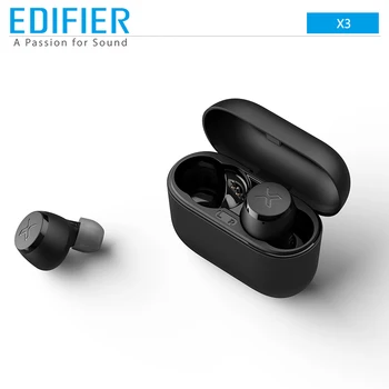 EDIFIER X3 TWS słuchawki Bezprzewodowe, słuchawki Bluetooth obsługa aptX asystenta głosowego sterowanie dotykowe IPX5 Sport Top Selection słuchawki