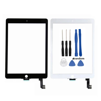 Ekran dotykowy do ipad Air 2 A1567 A1566 Black/White Touch screen glass digitizer Repair For ipad 6 Tablet touch panel & Tools
