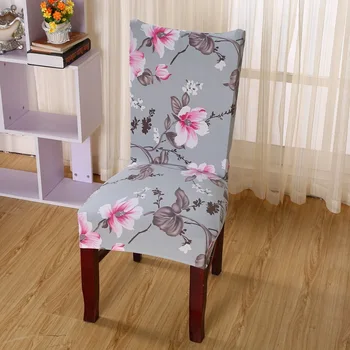 Elastyczne kwiatowe, pokrowce na krzesła odcinek wymienny nowoczesny jadalnia krzesło pokrywa z oparciem nowoczesny kuchenny etui minimalistyczny wystrój