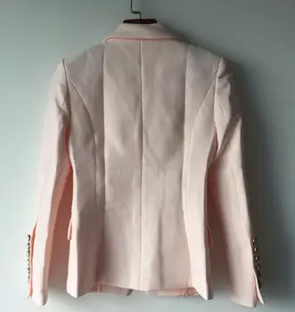 Elegancki Dla Kobiet Komplet Kurtka Płaszcz 2020 Nowy Dwurzędowy Wysokiej Jakości Marki Na Pas Startowy Projektanci Blazer Femme Odzież Top