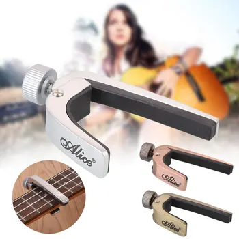 Eletric Guitar Capo Alloy Accessories Clamp Key Creative Accessories Muscial Parts Folk Guitar Parts Instrument Dostawy