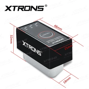 ELM327 Bluetooth OBD2 II Car Auto Diagnostic Scanner Tool On/Off Switch Fit To Xtrons TD613AD TD730A TD630A PF82MTVA